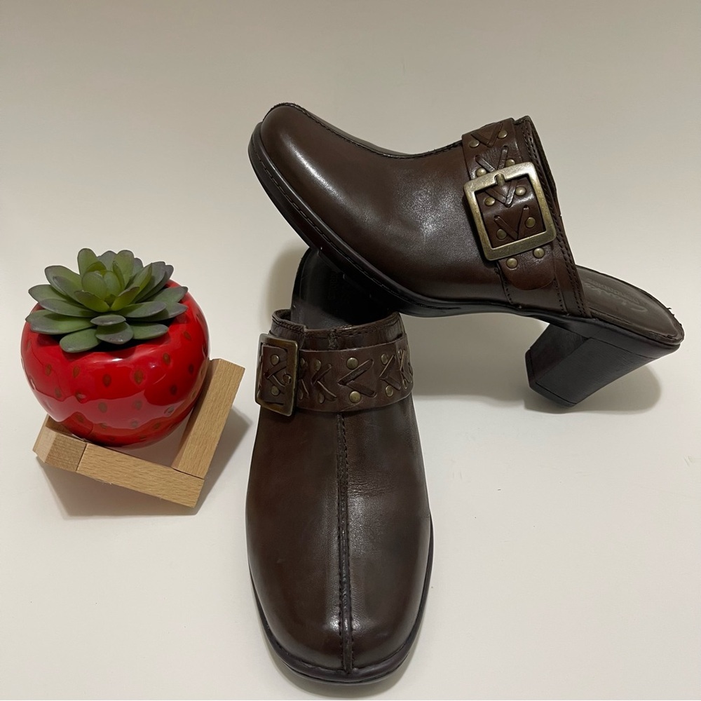 Clarks Women’s Size 8.5 US
Bendables Brown Leather Slip On Comfort Mules 83545 - Picture 14 of 16